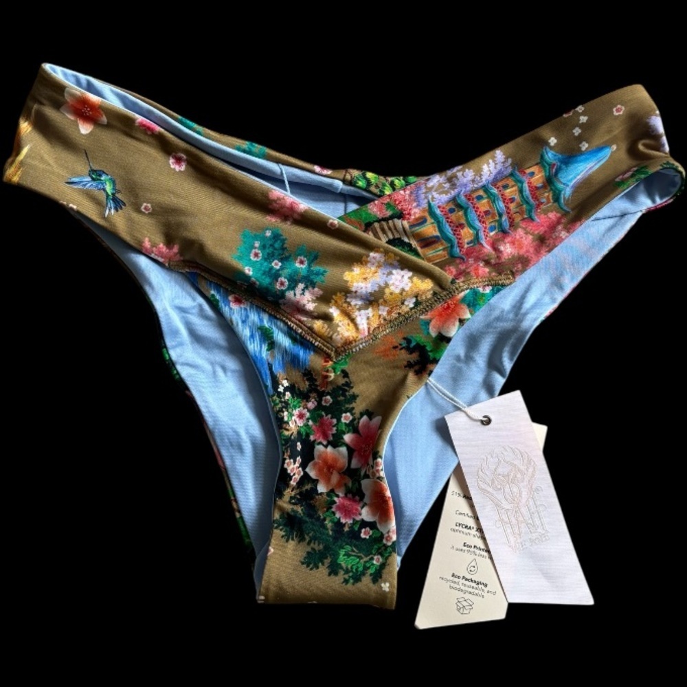Free People We Are HAH U Cheeky Reversible Bikini Bottoms NWT